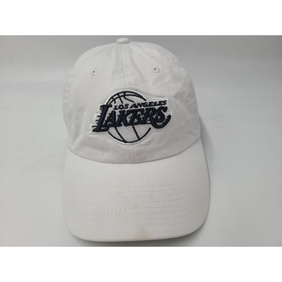 ’47 Other - Los Angeles Lakers 47 Brand Strapback Adjustable Hat Cap Dad Men Women NBA White
